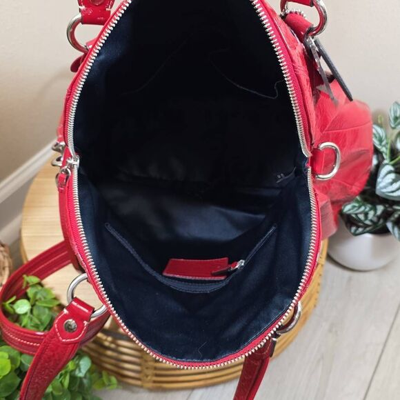 Coach RARE Limited Edition Poppy Patent with Flower Large Tote - Picture 13 of 16